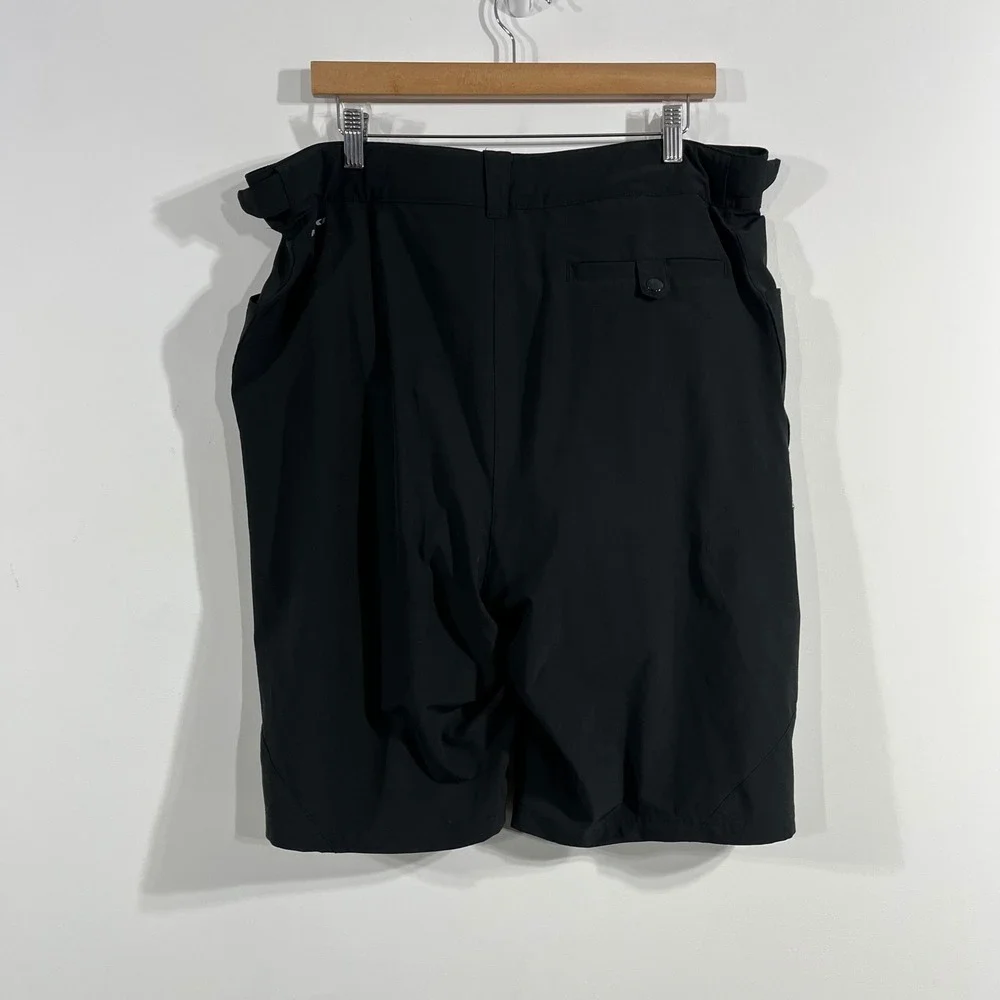Nishiki Mens Black Mountain Biking Shorts Size Large Adjustable Waist MTB Trail